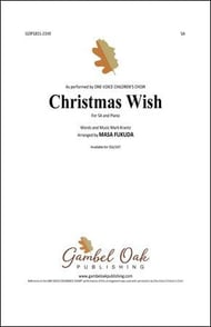 Christmas Wish SA choral sheet music cover Thumbnail